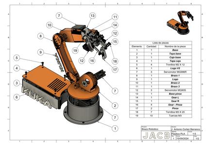 Brazo Robotico KUKA Arduino