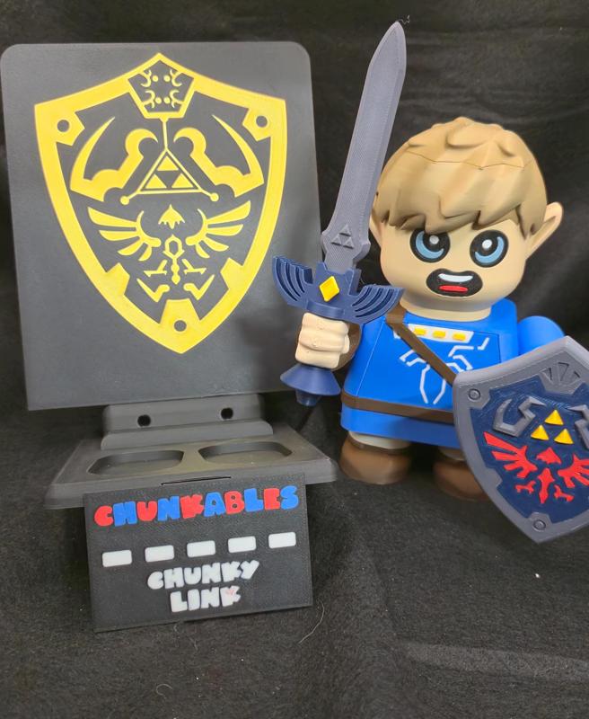Chunky Link Multicolor Nameplates and Backer
