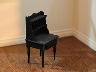 Miniature Vintage Secretary Desk – 1:12 Scale
