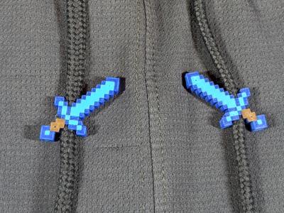 Minecraft Sword Hoodie Drawstring Bead