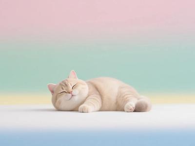 Relaxed Cat Print-in-Place for A1 mini