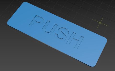 Push Pull Door Sign