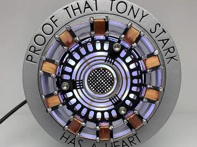 Iron Mans detailed Arc Reactor