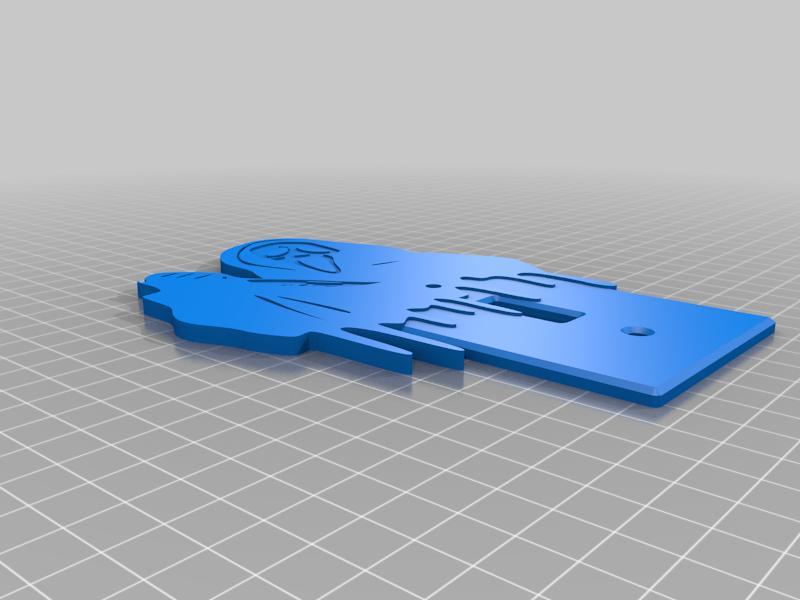 	ghostface logo lightswitch cover