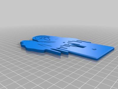 	ghostface logo lightswitch cover