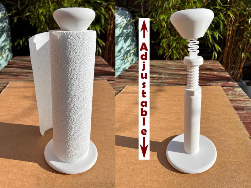 All roll sizes push to tear paper towel holder