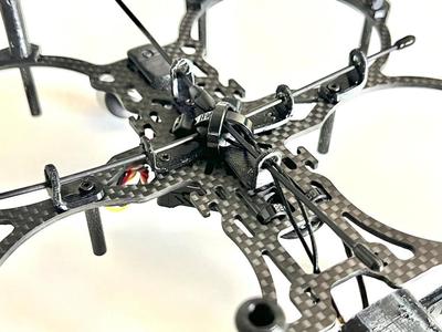 ELRS Diversity Receiver & Antenna Mounts for Lumenier QAV-PRO Micro 2.5 inch