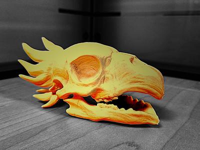 "Chocobo" Skull (Final Fantasy Edition)