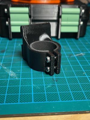 Molle support for walking stick and cane