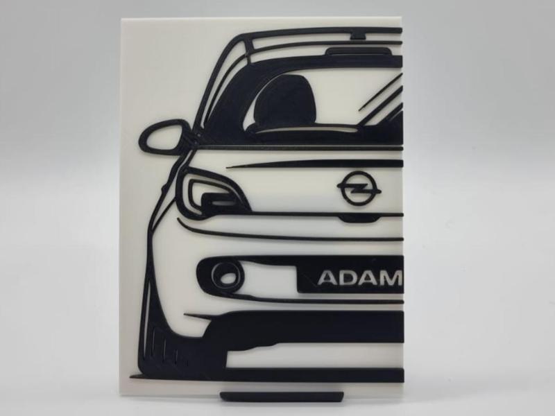 2D Wall Art Opel Adam