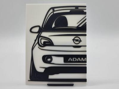 2D Wall Art Opel Adam