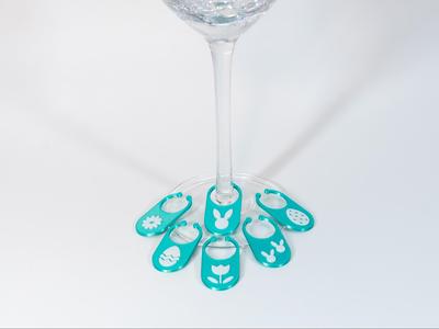Easter Wine Charms