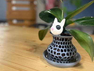 Easter Orchid Planter – Cute Bunny Design