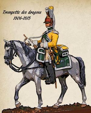 Soldat de l'empire: le trompette des dragons