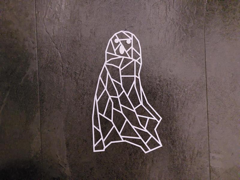 Halloween Ghost Sillhouette lowpoly