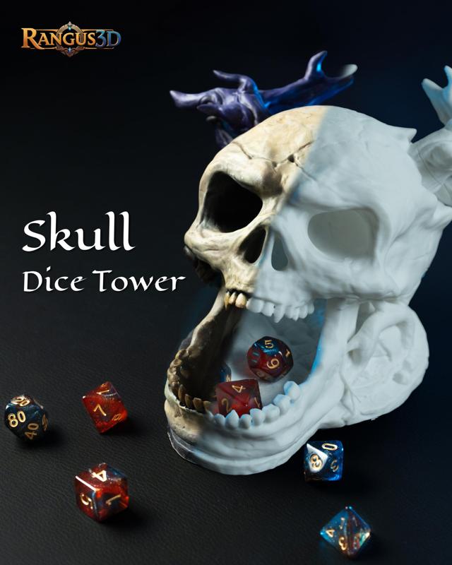 Skull Dice Tower – Let Fate Decide in Sinister Style!