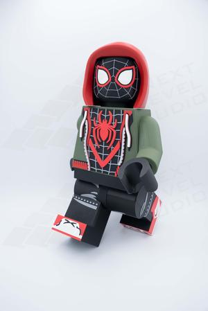 Miles Morales Spider-Man Giant Minifigure (16") – Swing into Action!