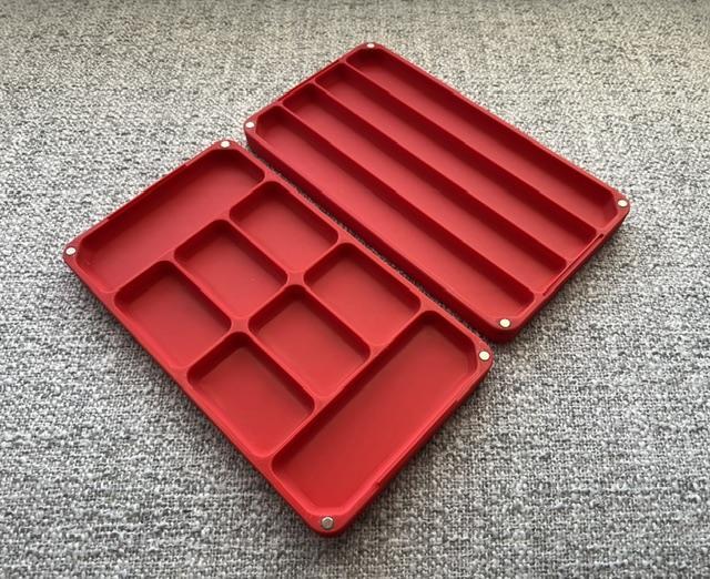 Portable magnetic hardware and tool tray