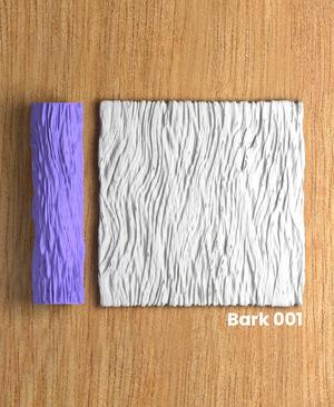 Collection SpringGreen | Bark 001 | Polymer Clay Seamless Texture Roller