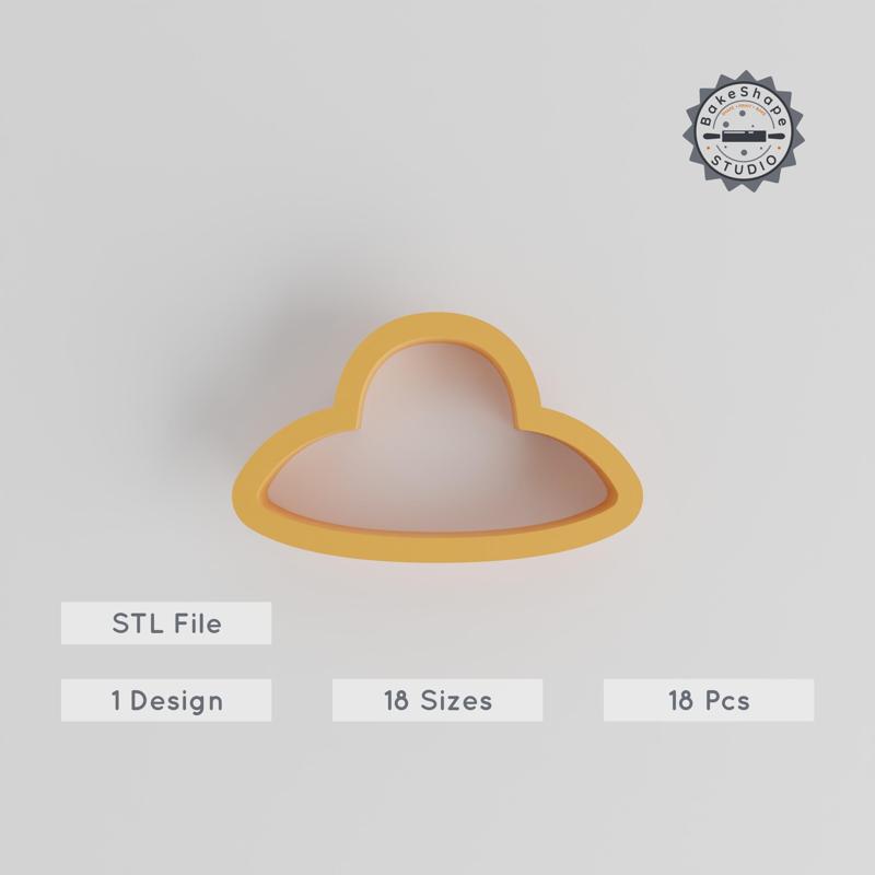 Sun Hat Shape Cutter Set, 18-Piece, 0.75"-5.00", Perfect for Cookies, Fondant & Clay PRODUCT_2731
