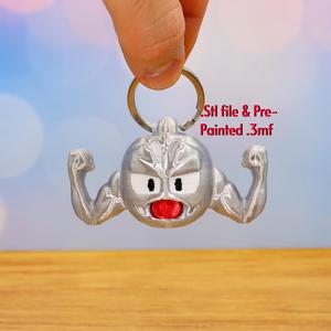 Geodude keychain