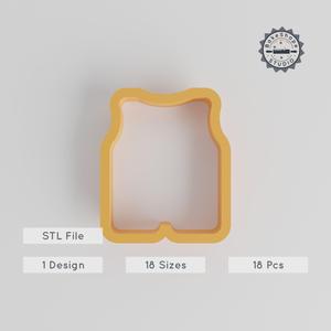Life Jacket Shape Cutter, 18 Sizes, Perfect for Cookies, Fondant & Clay Crafting PRODUCT_2751