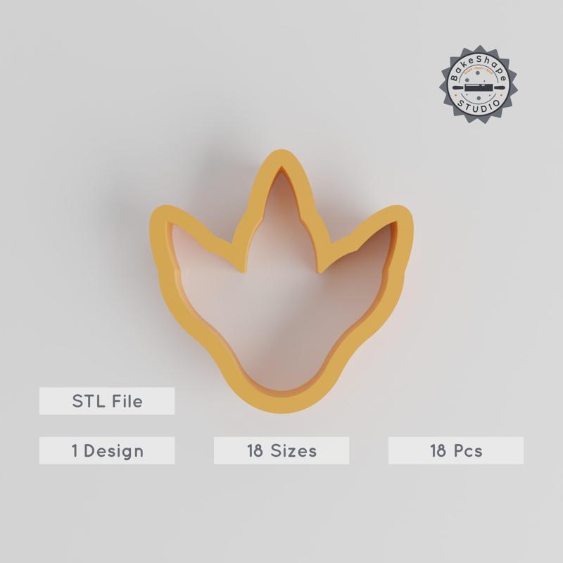 Dinosaur Foot Shape Cutter Set, 18 Pieces, Cookie & Fondant Tool, Jurassic & Prehistoric Print PRODUCT_1436