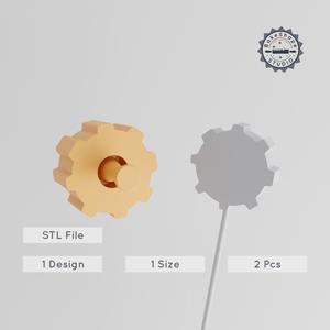 Meteor Cake Pop Mold, Space Rock Design, Celestial Stone Cake Decoration, 2-Piece STL Set for 3D Printing PRODUCT_1207