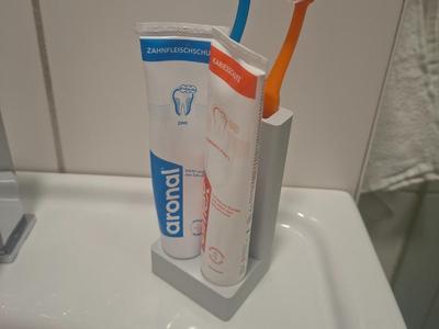 Toothbrush & Toothpaste Tube Holder 