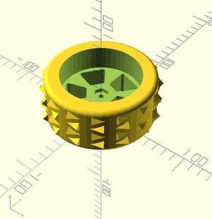 Ice Wheels for R/C Buggy - Rear
