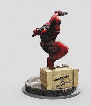 deadpool statue