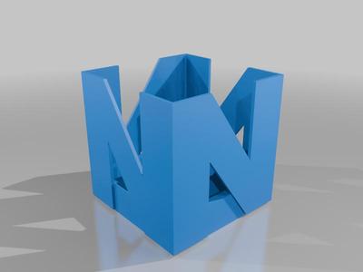 Stackable N64 Logo Cartridge Shelf