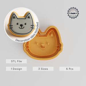 Smile Shape Cutter & Stamp, Cookie & Fondant Tool, S/M/L, Set of 6, Funny Joyful Expression PRODUCT_862