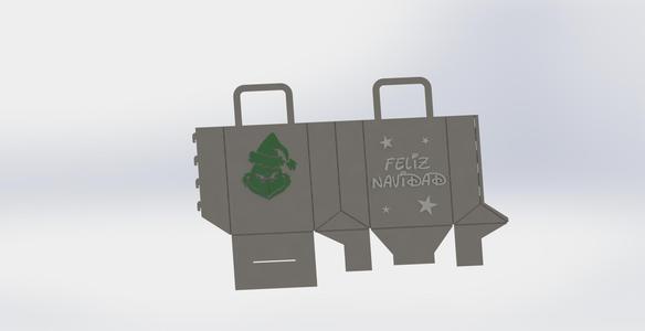 Samll bag with grinch face