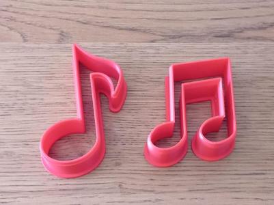 Crome Cookie Cutter Music Note biscuit mold 