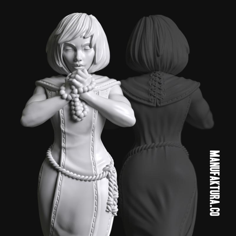 Devotion Series 03a - Gene-enhanced Female Battle Sister Praying