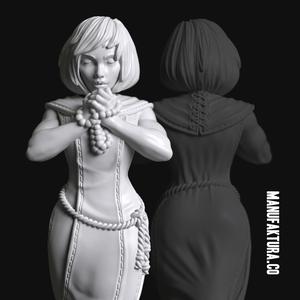 Devotion Series 03a - Gene-enhanced Female Battle Sister Praying
