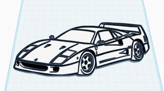Wall Art Ferrari F40