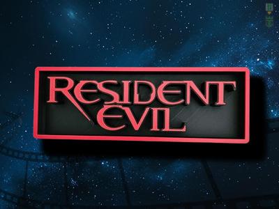 Resident Evil Cinema Film Room Sign Box