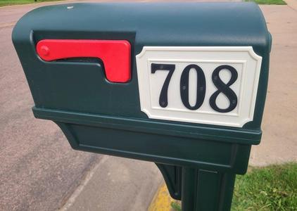 Mailbox Number Backplate
