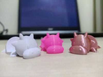 Phone Stand / Keychain Lazy Cow.