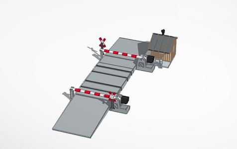 Bahnübergang Feldweg 60er Jahre / RR crossing 1960s