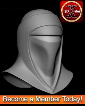 Imperial Guard Helmet - Black Series - Hottoys 1:6 Scale- Action Figure 