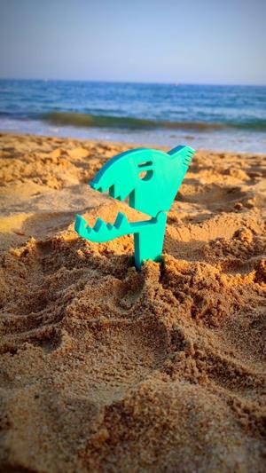 Piranha - Beach Towel Anchor - Print in Place