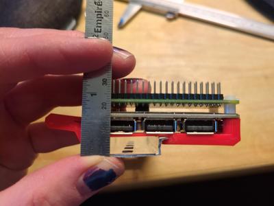 Even lower profile DIN rail mount for Zero4U and Pi Zero