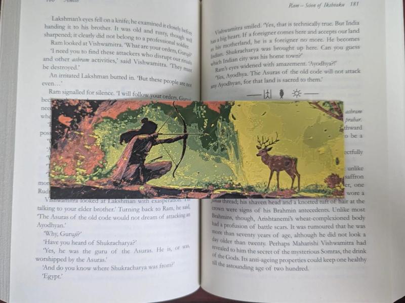 Bookmark of Rama hunting Maricha