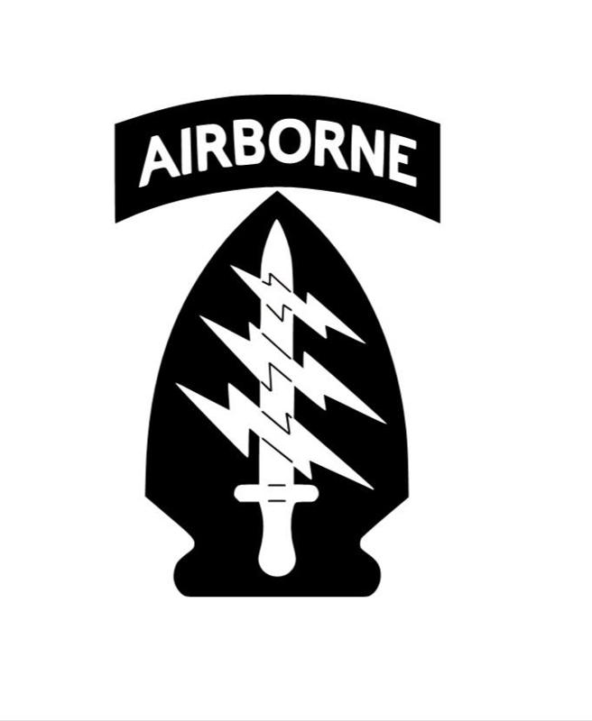 Leather Stamp 100mm Airborne - 1st Special Forces Command