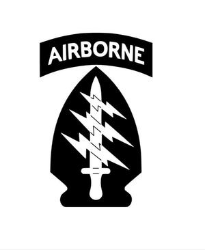 Leather Stamp 100mm Airborne - 1st Special Forces Command