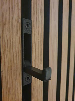 Folding wall hook for acoustic panel