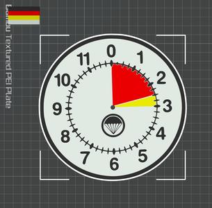 Skydiver Altimeter Wall Clock